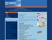 Tablet Screenshot of cvatax.com